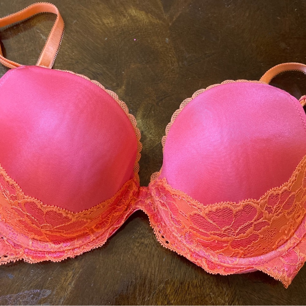 "Adore Me" pink lace 36C with straps